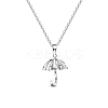 SHEGRACE Cute Design Rhodium Plated 925 Sterling Silver Necklace JN435A-1