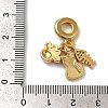Rack Plating Brass Micro Pave Clear Cubic Zirconia KK-K345-04G-3
