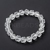 Frosted Glass Beads Stretch Bracelets BJEW-I296-10D-01-1