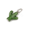 Brass Enamel Pendants KK-P339-22P-02-2