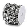 Rack Plating Brass Oval Link Chains CHC-G023-07P-2