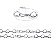 Tarnish Resistant 3.28 Feet 304 Stainless Steel Cross Chains X-CHS-K001-56-2