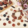 150Pcs 15 Styles Wooden Buttons DIY-PH0031-07-2