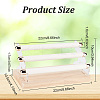 Wood & Acrylic Ring Display Risers RDIS-WH0001-30-2