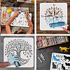 Plastic Drawing Painting Stencils Templates DIY-WH0396-405-4