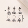 6Pcs Alloy Dreadlocks Beads PW-WG672F4-01-4