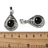 Natural Obsidian Pendants G-Q158-05P-24-3
