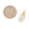 Marine Organism Theme Alloy ABS Plastic Imitation Pearl Pendants PALLOY-JF04789-2