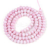 Anti-Tarnish Electroplate Rondelle Glass Beads Strands LS-EGLA-T021-4mm-17-03-2