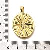 Rack Plating Brass Micro Pave Cubic Zirconia Pendants KK-L226-056G-3