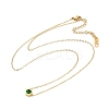 Ion Plating(IP) 304 Stainless Steel Cubic Zirconia Hexagon Pendant Cable Chain Necklaces NJEW-P320-16G-03-4