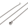 12Pcs 2MM 304 Stainless Steel Twisted Chain Necklaces for Men Women NJEW-H093-17P-03-5
