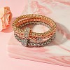 3Pcs Alloy Rhinestone Bangle Set FS-WG4938A-04-4