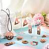 20Pcs 10 Styles Resin and Walnut Pendants WOOD-TA0002-73A-8
