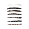14Pcs 7 Colors Cotton Cord Bracelet Set for Men Women BJEW-FS00025-04-2