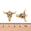 304 Stainless Steel Enamel Pendants STAS-N124-09B-G-3