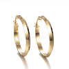 304 Stainless Steel Hoop Earrings EJEW-P091-34D-1