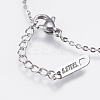 Tarnish Resistant 304 Stainless Steel Link Bracelets BJEW-F311-02P-3