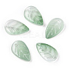 Baking Paint Transparent Glass Petal Beads DGLA-N004-06-1