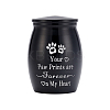 1Pc Stainless Steel Storage Containers Cremation Urn for Pet AJEW-UN0002-65-1