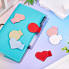 12Pcs 12 Colors Imitation Leather Self-adhesion Pen Holder AJEW-TA0002-60-9