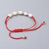 Braided Bead Bracelets BJEW-JB04821-01-2