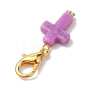 Acrylic Cross Pendant Decoration HJEW-JM01999-5