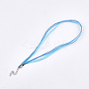 Waxed Cord and Organza Ribbon Necklace Making X-NCOR-T002-274-2
