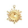 Ion Plating(IP) 304 Stainless Steel Pendants STAS-F282-18G-2