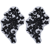 Polyester Embroidery Sew on Appliques PATC-WH0012-34-1