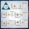 15Pcs 5 Style Rack Plating Alloy Enamel Pendants FIND-SC0004-09-2