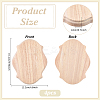 4Pcs Natural Wood Carved Onlay Applique Craft WOOD-FG0001-64A-2