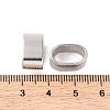 Non-Tarnish 304 Stainless Steel Slide Charms STAS-S133-01P-03-3