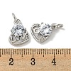 Brass Micro Pave Cubic Zirconia Pendants KK-K378-02P-3