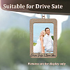 Rectangle with Word Drive Safely I Love You Wood Hanging Photo Frame HJEW-SP0001-19C-6