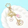 Alloy Enamel Pendant Keychains HJEW-FS00052-02-7
