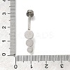 304 Stainless Steel Clear Cubic Zirconia Curved Barbell Belly Button Rings AJEW-D306-03P-05-4