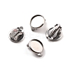 Non-Tarnish 316 Stainless Steel Clip-on Earring Findings X-STAS-I187-02C-P-1