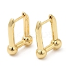 Rack Plating Brass Rectangle Hoop Earrings EJEW-D064-01G-1