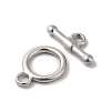 Non-Tarnish 304 Stainless Steel Toggle Clasps LS-STAS-H212-19P-2