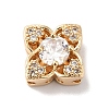 Brass Micro Pave Clear Cubic Zirconia Beads LS-KK-G503-12G-1