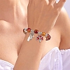 Alloy Enamel Clover & Leaf & Bowknot Charm Bracelets BJEW-YW00008-6