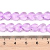 Transparent Glass Beads Strand GLAA-F112-01B-3