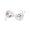Brass Micro Pave Cubic Zirconia Pendants KK-K407-27S-03-2