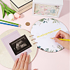 Round with Word Welcome Baby Wood Baby Shower Guest Book Alternatives for Boy or Girl DIY-WH20002-58A-3
