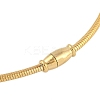 Stainless Steel Round Snake Chain Pendant Necklaces NJEW-D088-01G-02-3