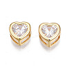 Brass Clear Cubic Zirconia Multi-Strand Links X-KK-N233-150-2