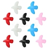 10Pcs 5 Colors Baking Paint Glass Beads LAMP-YW0004-18-1