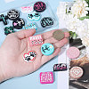 16Pcs 16 Styles Silicone Focal Beads SIL-CA0004-52-3