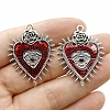 Gothic Style Alloy Resin Pendants X-PW-WGE8991-01-3